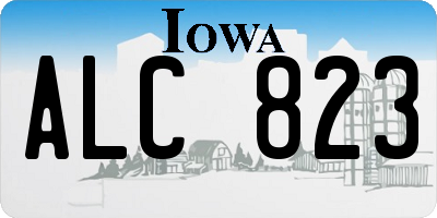 IA license plate ALC823