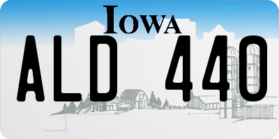 IA license plate ALD440