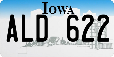 IA license plate ALD622