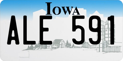 IA license plate ALE591