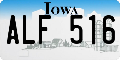 IA license plate ALF516