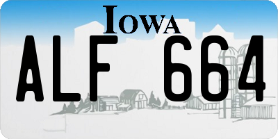 IA license plate ALF664