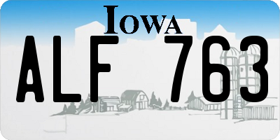 IA license plate ALF763