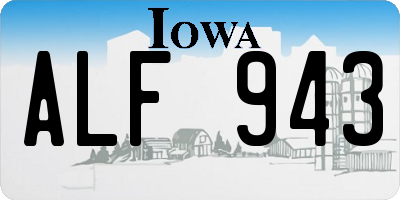 IA license plate ALF943