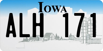 IA license plate ALH171