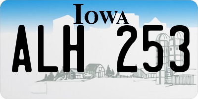 IA license plate ALH253