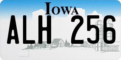 IA license plate ALH256