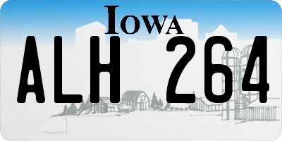 IA license plate ALH264