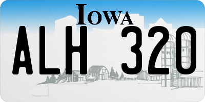 IA license plate ALH320