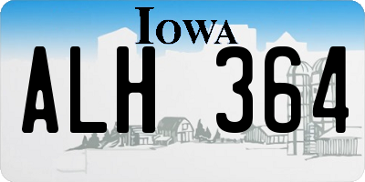 IA license plate ALH364