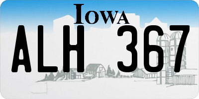 IA license plate ALH367