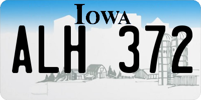 IA license plate ALH372