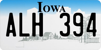 IA license plate ALH394