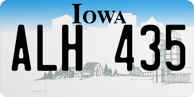 IA license plate ALH435