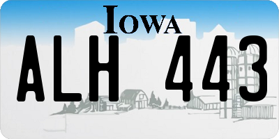 IA license plate ALH443