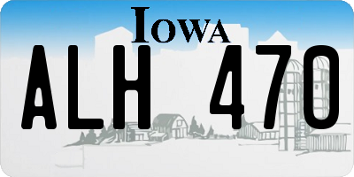 IA license plate ALH470