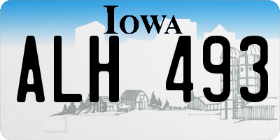 IA license plate ALH493