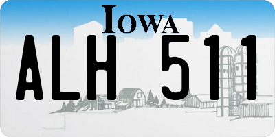 IA license plate ALH511