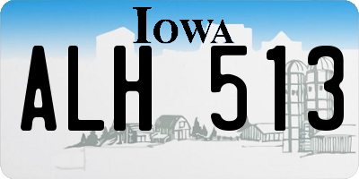 IA license plate ALH513