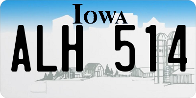IA license plate ALH514