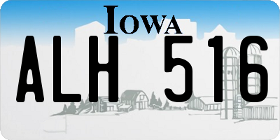 IA license plate ALH516