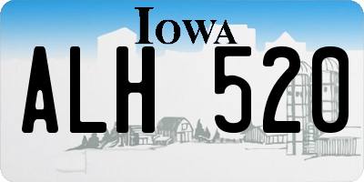 IA license plate ALH520