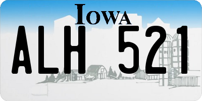 IA license plate ALH521
