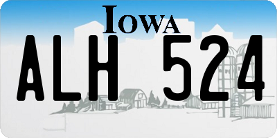 IA license plate ALH524