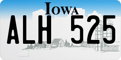 IA license plate ALH525