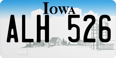 IA license plate ALH526