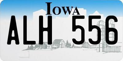 IA license plate ALH556