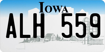 IA license plate ALH559