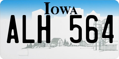IA license plate ALH564