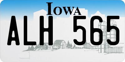 IA license plate ALH565