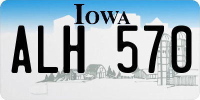 IA license plate ALH570