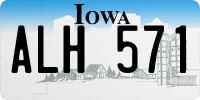 IA license plate ALH571