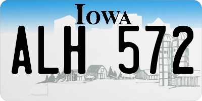IA license plate ALH572
