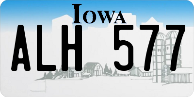 IA license plate ALH577