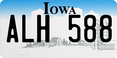 IA license plate ALH588