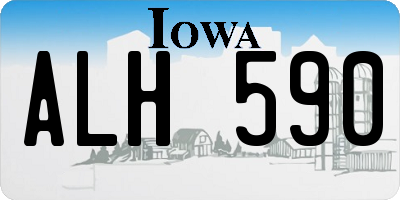 IA license plate ALH590