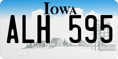 IA license plate ALH595