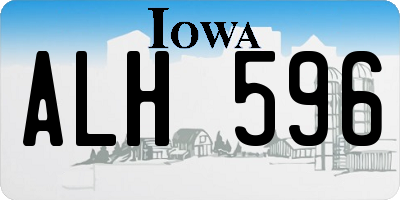 IA license plate ALH596