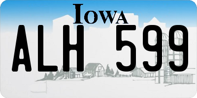 IA license plate ALH599