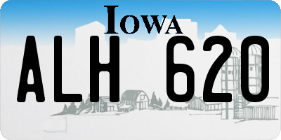 IA license plate ALH620