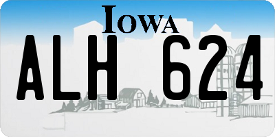 IA license plate ALH624