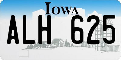 IA license plate ALH625