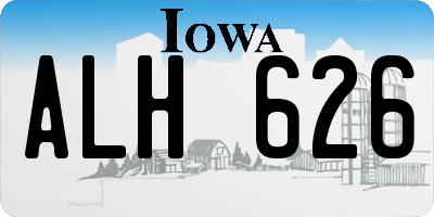 IA license plate ALH626