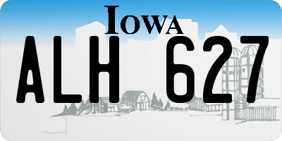IA license plate ALH627
