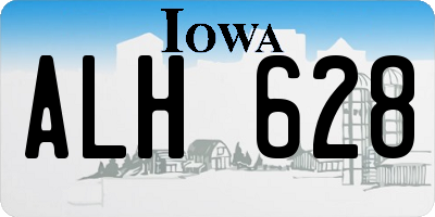 IA license plate ALH628