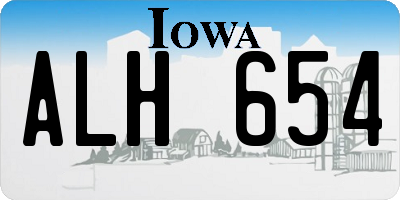 IA license plate ALH654